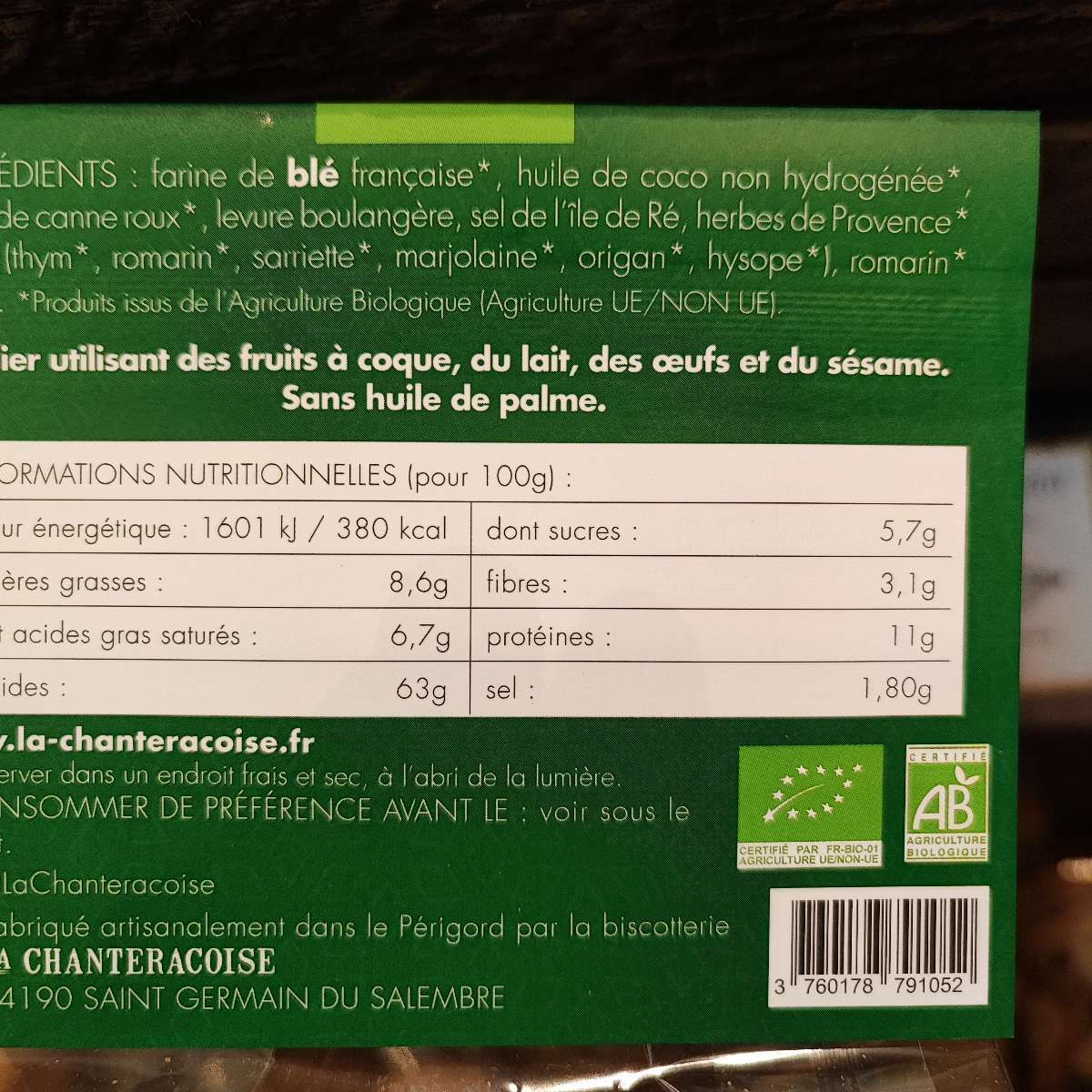Toasts Apéritif Herbes de Provence BIO