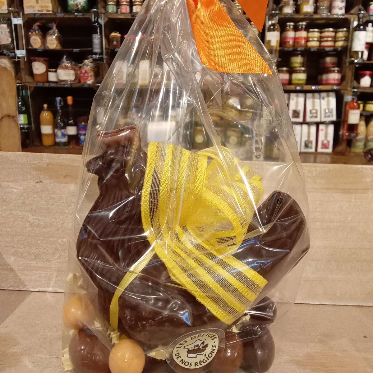 Poule chocolat noir MM
