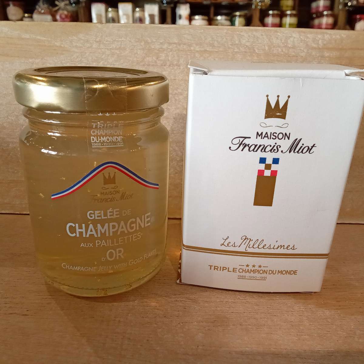 Gelée de Champagne aux Paillettes d'or