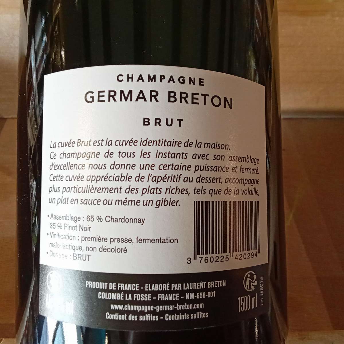 Champagne Brut Germar BRETON 1,5L